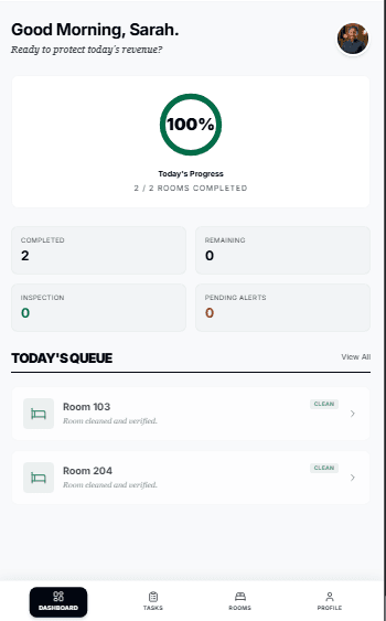 Housekeeping Dashboard